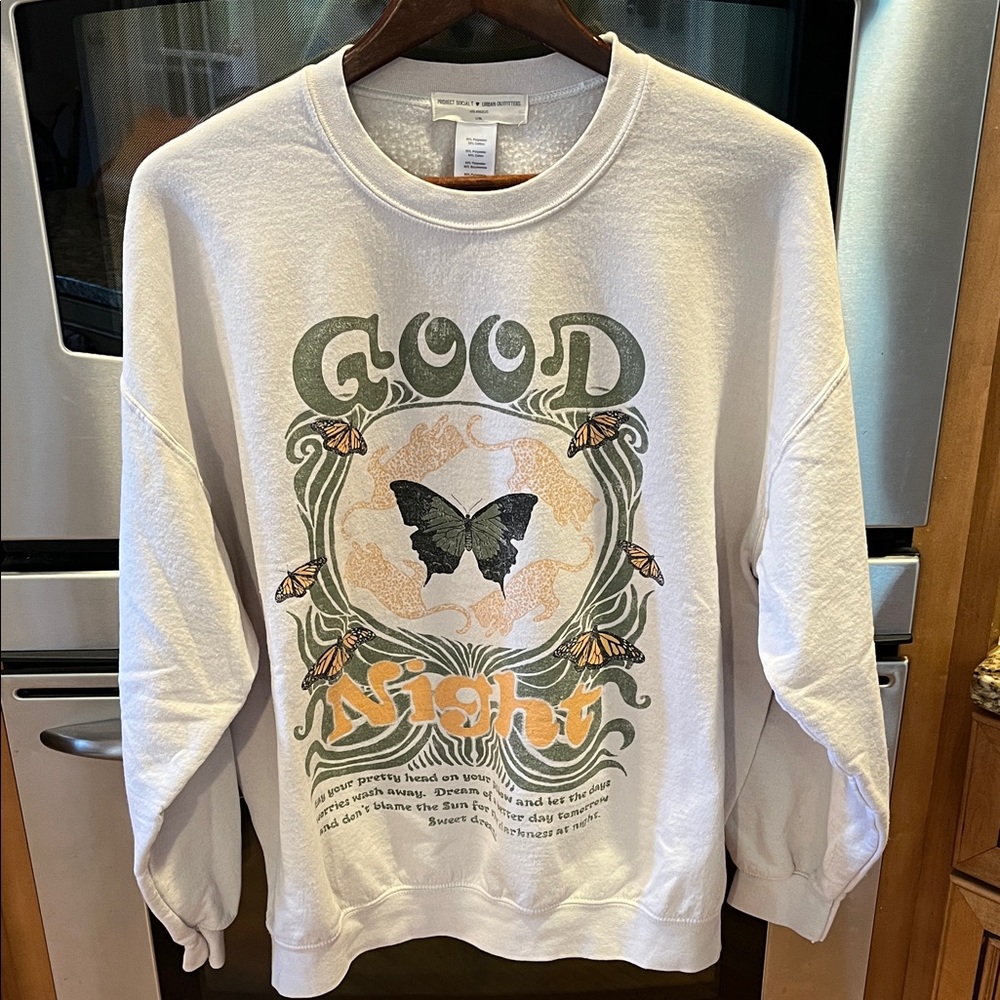 Urban Outfitters Project Social T crew neck sweatshirt, size L/XL